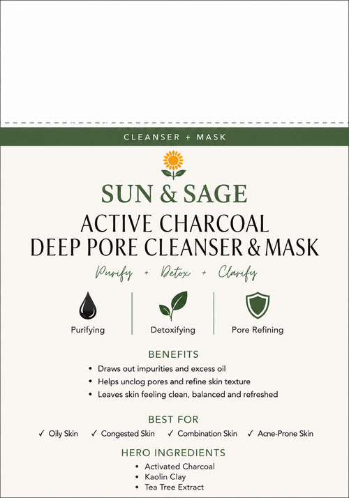 Active Charcoal Deep Pore Cleanser & Mask