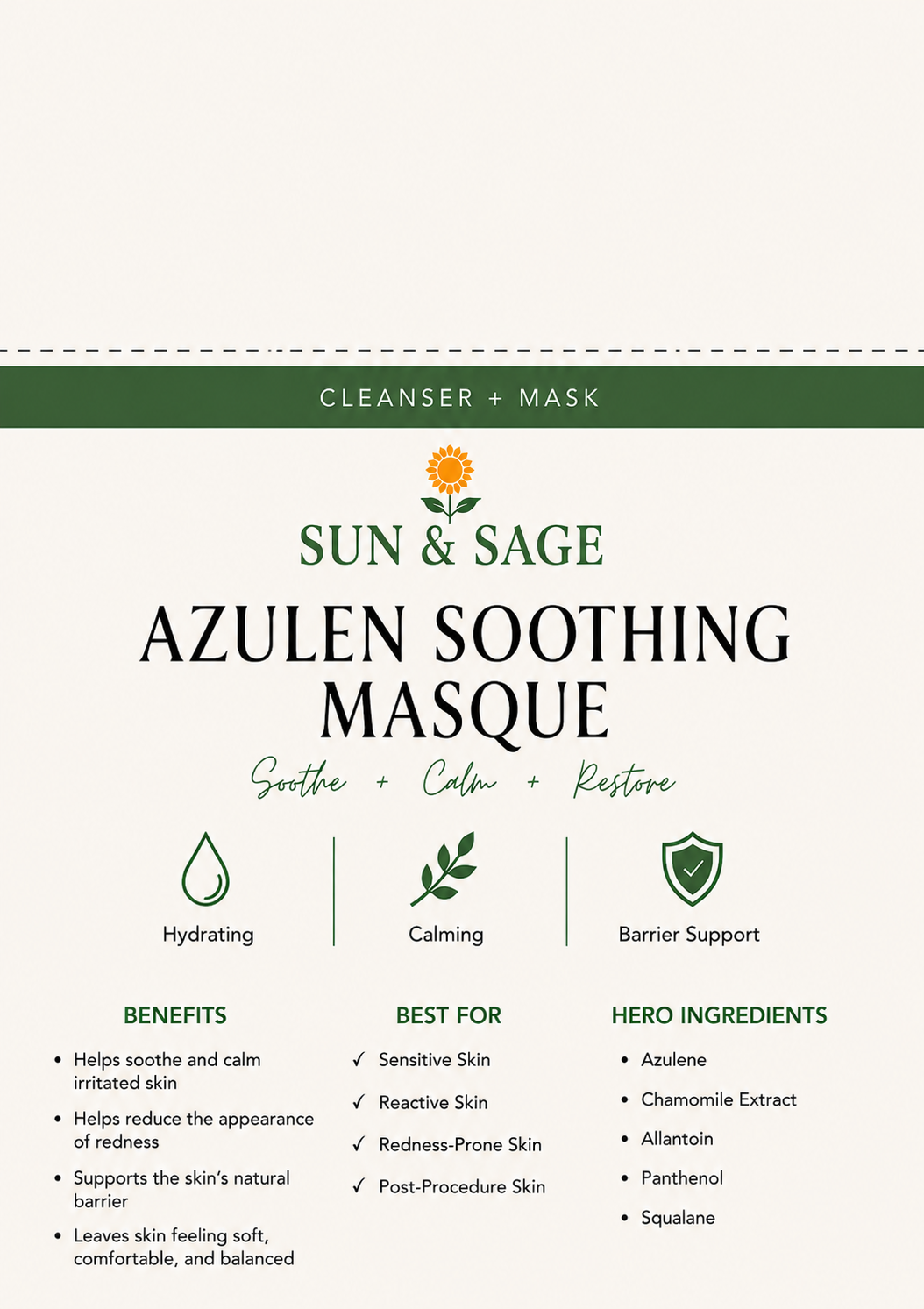 Azulen Soothing Masque