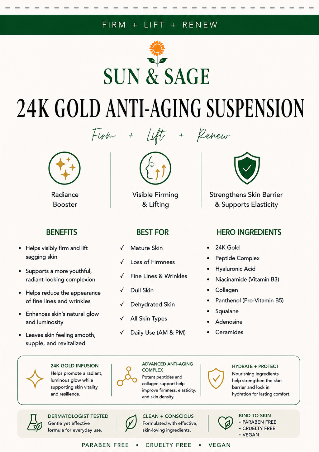24K Gold Anti-Aging Suspension