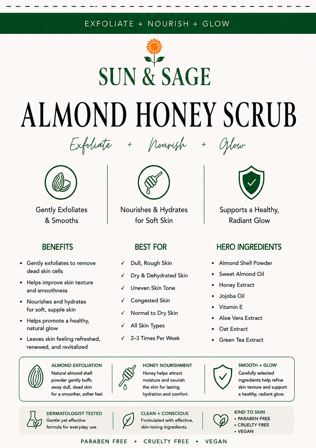 Almond Honey Scrub
