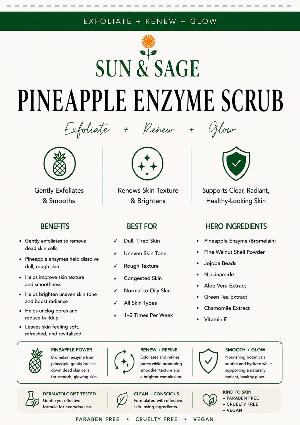 Pineapple Enzyme Scrub