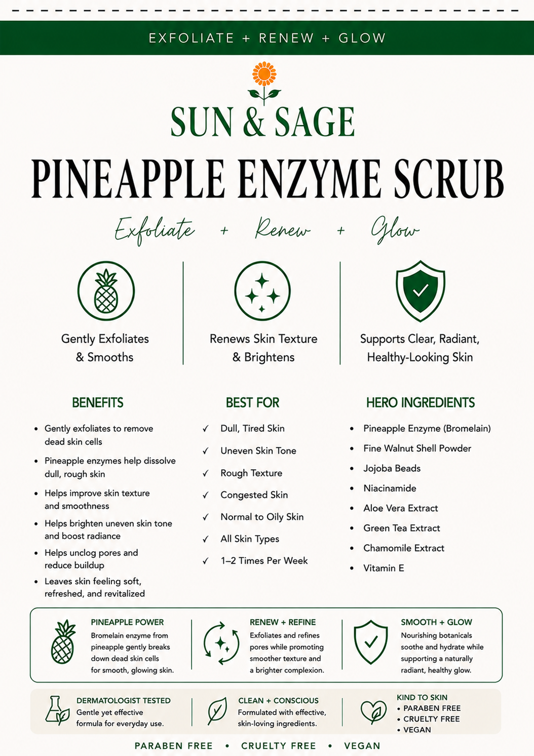 Pineapple Enzyme Scrub
